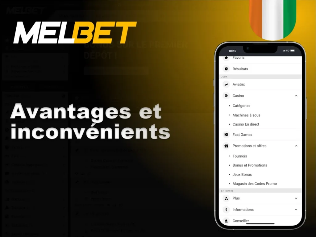 Advantages and disadvantages of Melbet APK